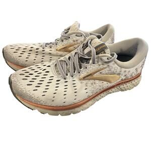 Brooks Glycerin 17 Shoes Womens Size 8 Gray Rose Gold Neutral Running Sneakers